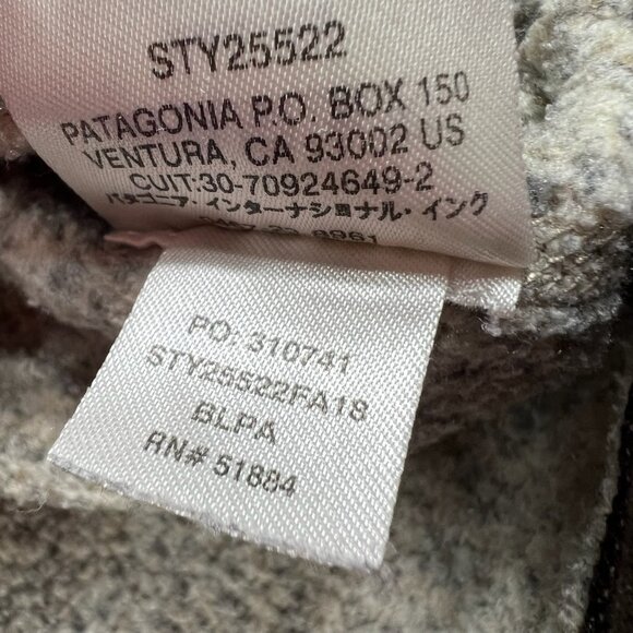 Patagonia Men's Two Tone Brown Tan Better Sweater Quarter Zip Pullover Size Med - Picture 5 of 7